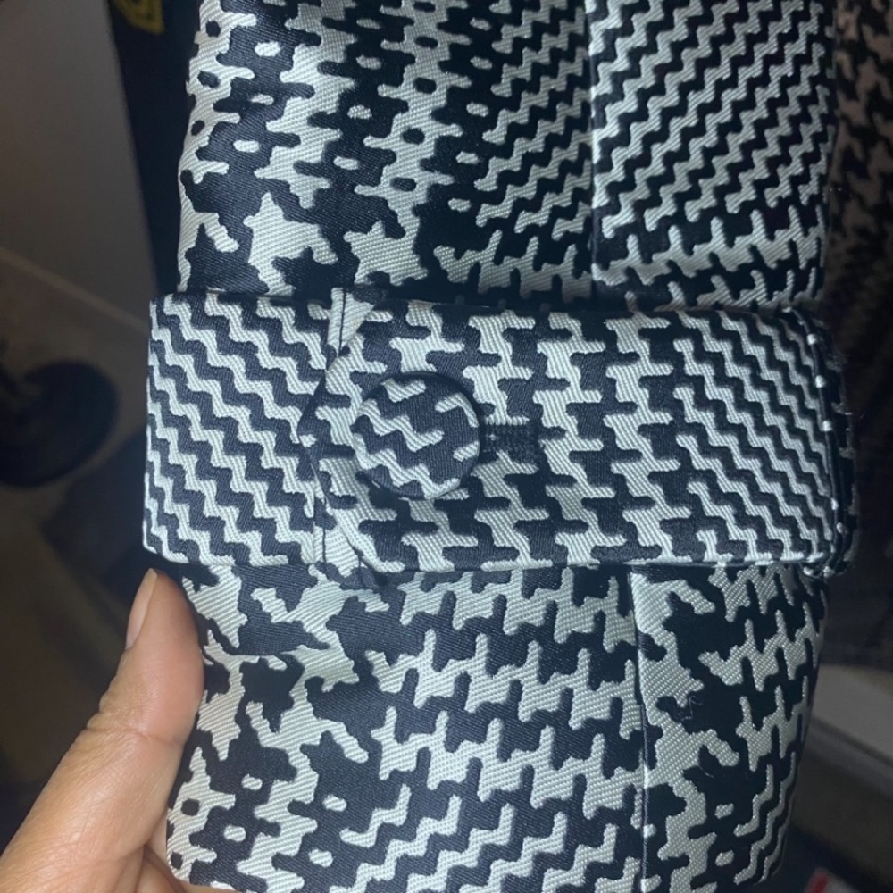 NWOT White House Black Market Houndstooth Belted Jacket - Size L - Picture 5 of 10